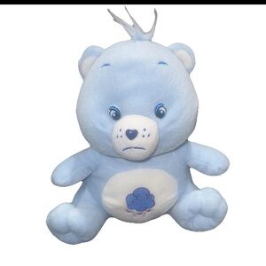 Vintage 2002 Care Bears Grumpy Bear 10” Blue Rain Cloud Plush Animal Stuffy‎